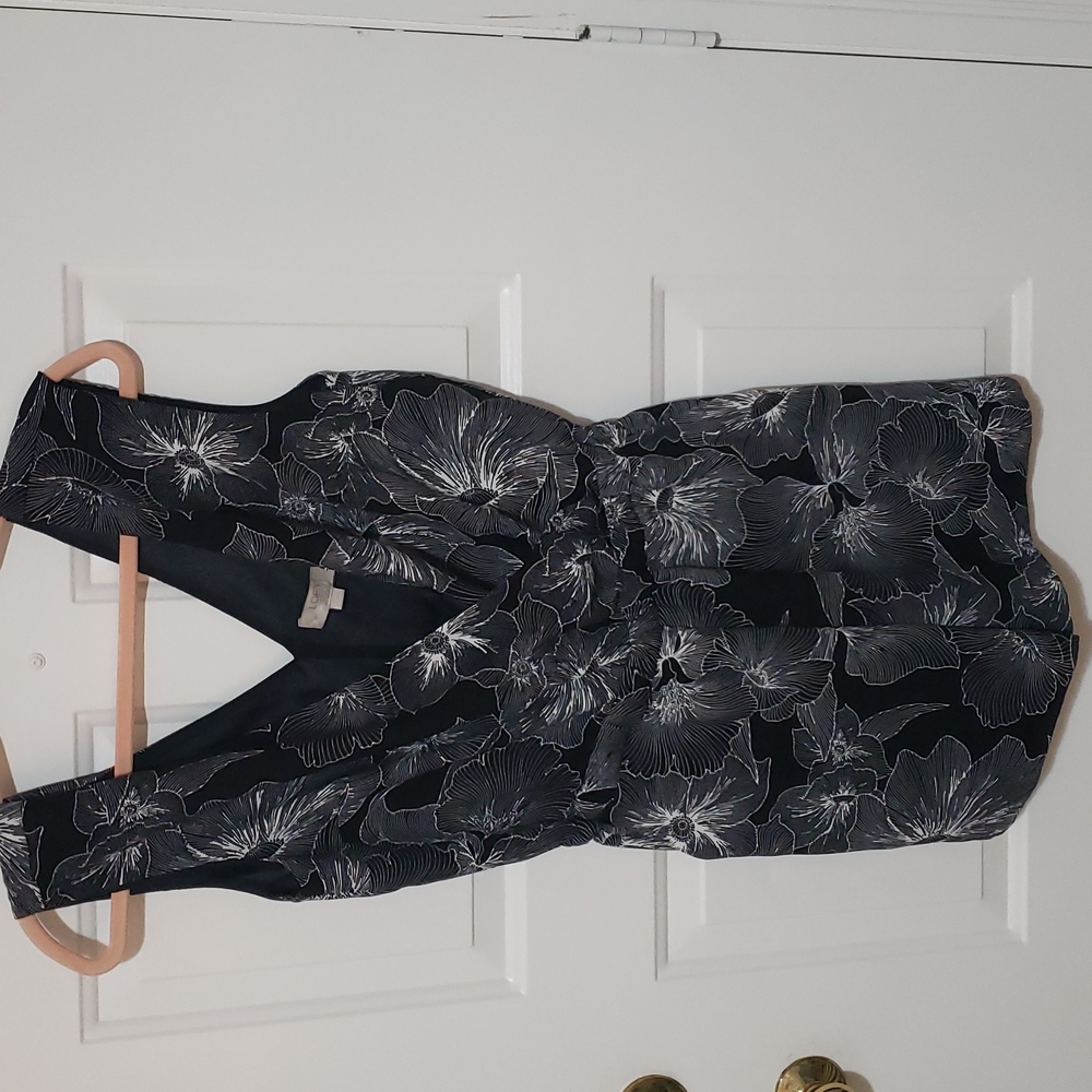 Navy Ann Taylor Loft Romper